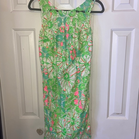Lilly Pulitzer Rana SAND BAR Splish Lace Dress - Picture 2 of 6